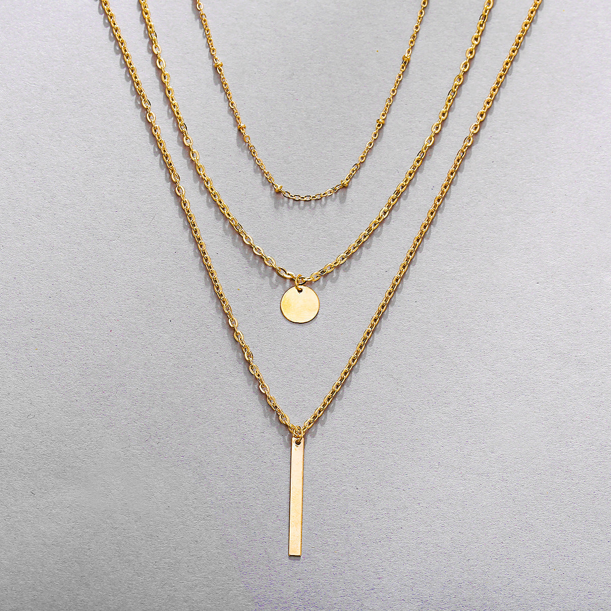 Vintage Geo Layered Necklace