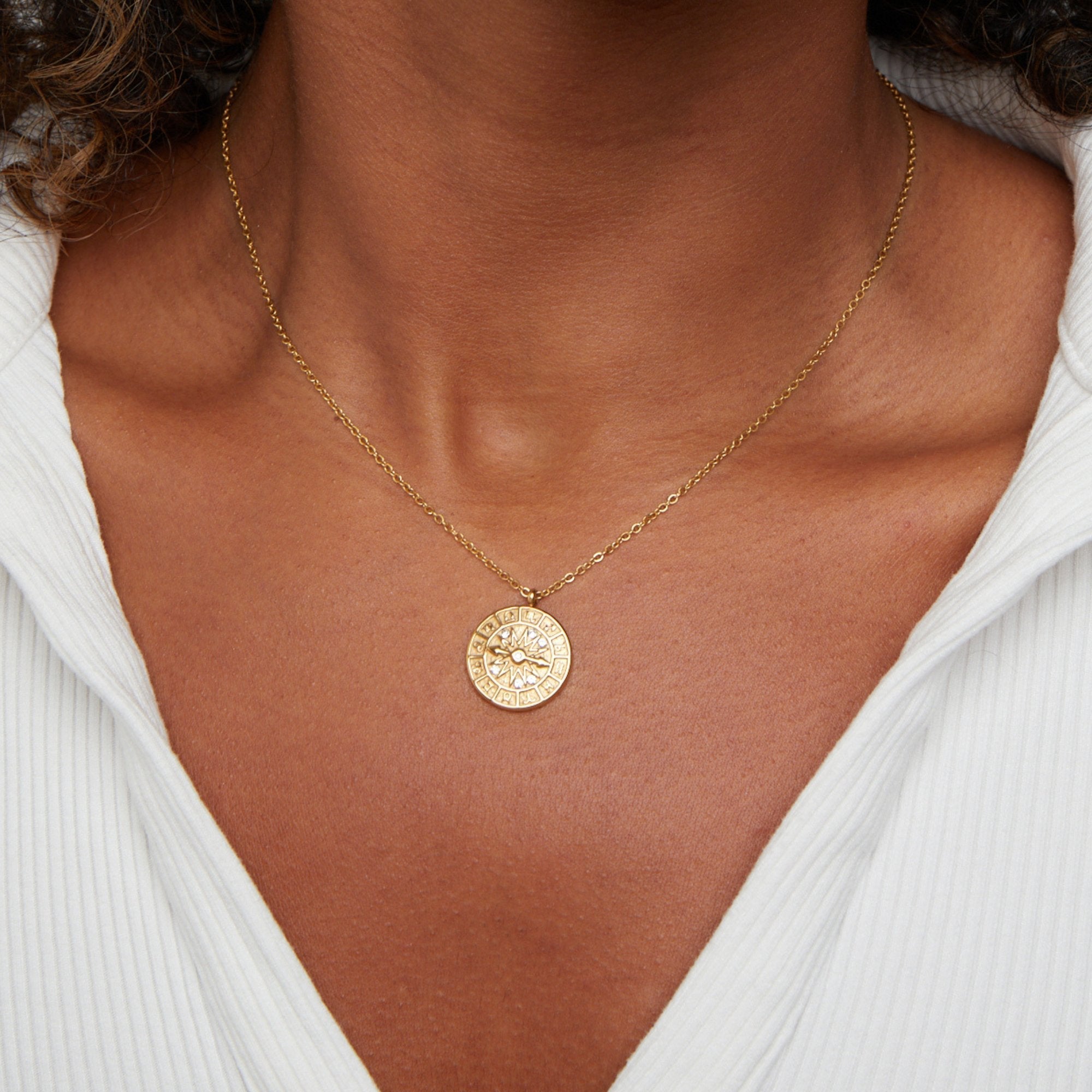 Zodiac Coin Necklace